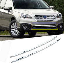 ABS Chrome Front Lower Grille Bottom Centre Grill Cover Molding Trim Garnish fit for Subaru Outback 2015 2016 2017 2024 - buy cheap