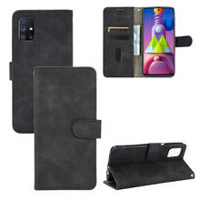 Galaxy m51 capa carteira de couro, flip capa de telefone carteira, porta cartão de crédito, suporte para samsung galaxy a42 a52 a72 as81 a91 2024 - compre barato