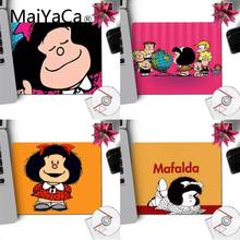 Высококачественные коврики для компьютерной игровой мыши MaiYaCa Mafalda простой дизайн коврики для скоростной игровой мыши 18x22 см Настольный коврик 2024 - купить недорого