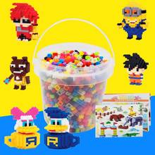 Puzzle DIY Building Block Small Particle Blocks Plastic Puzzle Assembly Toys Science Education Enlightenment Assembly Bucket Set 2024 - buy cheap