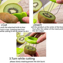 Venda quente Mini Fruit Cortador Peeler Slicer Cozinha Ferramentas Gadgets Kiwi Kiwi peeling ferramentas Para Pitaya Verde 2024 - compre barato