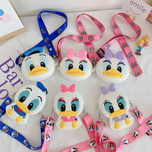 Новая модная детская сумка-мессенджер Disney с Минни Микки, девочкой, принцессой танлаоя, сумка через плечо, силиконовый кошелек для монет 2024 - купить недорого