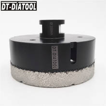 DT-DIATOOL 1pc M14 Dia 100mm Dry Vacuum Brazed Diamond Drilling Core Bit Ceramic Tile Hole Saw Granite Marble Stone Drill Bit 2024 - buy cheap