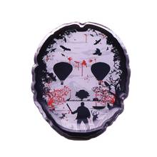 Horrible Mask Enamel Pin Sword Lake Deer Sea Mew Brooch Thriller Badge 2024 - buy cheap