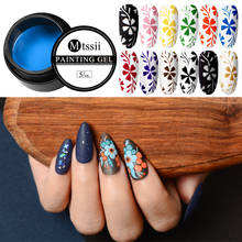 Mtssii 5ml Gel Polish Nail Stamping Gel Colorful Lacquer Soak Off Varnish Stamping UV Gel for Nail Art Stamping Plate 2024 - buy cheap