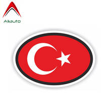 Aliauto-pegatina de coche a la moda, accesorios de bandera de Turquía, cubierta de calcomanía de vinilo, arañazos para Jeep Vw T4 Renault Mercedes Benz,13cm * 9cm 2024 - compra barato