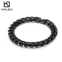 Kalen Men's Bracelet O-shaped Connection Stainless Steel Polished Simple Classic 205mm Bracelet 2024 - buy cheap