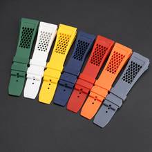Original Quality Soft colorful 20mm Waterproof Natural Rubber Watchband For Richard And Mille strap Bracelet watch band screw 2024 - buy cheap