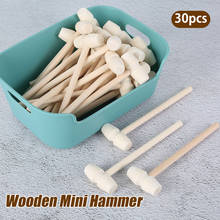 30pcs Mini Wooden Hammer Baby 3D Baking Crab Lobster Seafood Crackers Hammer Tool Pounder Replacement Wood Mallets 2024 - buy cheap