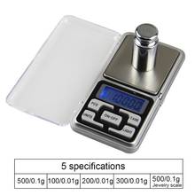 New High Accuracy  Electric Pocket For Jewelry Gram Weight For Kitchen Mini Digital Scale 100/200/300/500g 0.01/0.1g 2024 - buy cheap