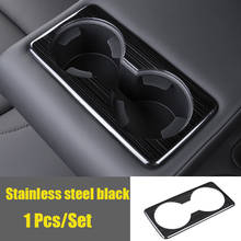 Marco de taza de agua trasera para coche Mazda 3 Axela 2019 2020, cubierta decorativa, accesorios de estilo de coche, acero inoxidable, 1 ud. 2024 - compra barato