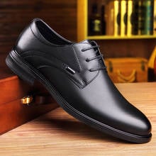 Zapatos de vestir Oxford para hombre, calzado Formal de piel auténtica de diseñador italiano, zapatos planos informales de negocios, color marrón y negro 2024 - compra barato