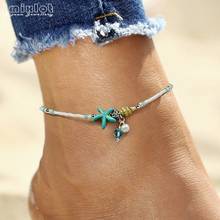 Bohemia Small Conch Starfish Beads Anklets Women Barefoot Sandals Foot Chain Fashion Summer Beach Ankle Bracelets For Women 2024 - buy cheap