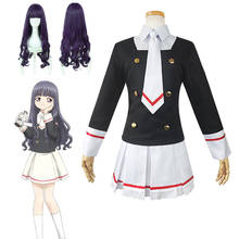 Anime Card Captor Sakura Tomoyu Daidouji Cosplay Costumes Girls Navy Collar Sailor School Uniform Suit Women Pleated Skirts Part 2024 - buy cheap