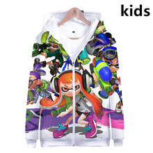 3 To 14 Years Kids Hoodie Shooting Game Splatoon 3D Hoodies Sweatshirt Boys Girls Harajuku Cartoon Jacket Coat Children Clothes 2024 - buy cheap