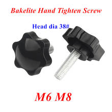 5pcs knob screw M6 M8 38# Bakelite Hand Tighten Screw Handle Star Hand Knob Tightening Screw 2024 - buy cheap