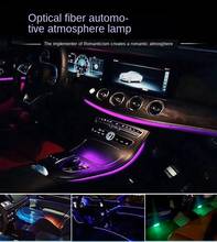 Universal Car Atmosphere Decorative Light Flexible Neon EL Wire Strips App Sound Control RGB Multicolor Auto Interior Light 12V 2024 - buy cheap