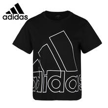 Camisetas femininas adidas w favoritas, novidade, camisetas, manga vinculada, roupas esportivas 2024 - compre barato