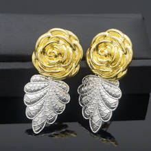 Dangle Earrings  New Fashion Classic Gold Color Round Statement Earring For Women Brand Romantic Drop Earrings Jewelry Women 2024 - buy cheap