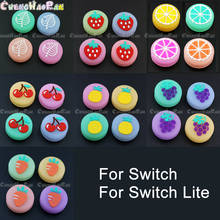 4pcs Cherry Strawberry Fruit Jelly Thumb Stick Grip Cap Joystick Cover For Nintend Switch Lite Joy-con Controller Thumbstick CAP 2024 - buy cheap