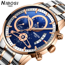 NIBOSI Clock Men's quartz wrist Watch for men business watches top luxury brand new fashion casual wristwatch Relogio Masculino 2024 - buy cheap
