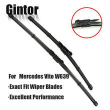 Gintor Car Wiper Blade For Mercedes-Benz Vito W639 2006 2007 2008 2009 2010 2011 2012 2013 2014 2015 2016 Fit Pinch Tab Arms 2024 - buy cheap