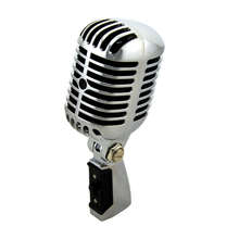 Micrófono profesional clásico Vintage con cable, micrófono con bobina móvil dinámica de buena calidad, micrófono Vocal de Metal de lujo, micrófono Ktv de estilo antiguo 2024 - compra barato