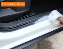 Car Stickers Car Door Sill Protector For Renault kwid Symbol Trafic for Dacia Sandero Logan Duster 2016 2017 2018 2024 - buy cheap