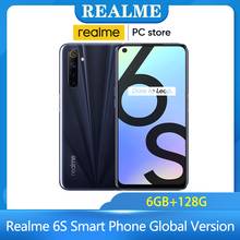 Новый Realme 6S Smart Phone 6G 128 ГБ глобальная версия 6 90 Гц 6,5 "FHD 48MP Qual Камера 4300 мА/ч, 30W смены Android Мобильные телефоны 6 2024 - купить недорого