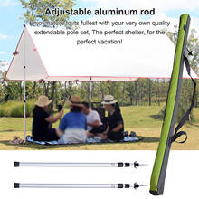 2Pcs Portable Telescoping Tarp Poles Replacement Canopy Adjustable Aluminum Rods For Tent Awning Outdoor Camping Hiking tool 2024 - buy cheap