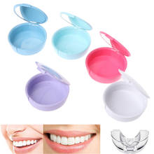 Denture Storage Box False Teeth Bath Case Container Teeth Protector Cleaning False Teeth Cleaning Box with Mirror 2024 - buy cheap