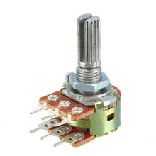 uxcell WH148 100K Ohm Variable Resistors Dual Rotary Carbon Film Taper Potentiometer 2024 - buy cheap