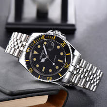 Parnis 40mm sapphire Black dial sapphire date Luminous makes Miyota 8215 Automatic movement Men's Watch 2024 - buy cheap