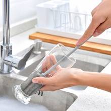 Escova para esponja de copos, ferramenta de limpeza de cozinha com cabo longo, não tóxico e removível 2024 - compre barato
