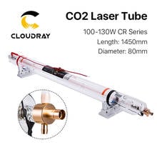 Cloudray CR Series CR100 100-130W CO2 Laser Tube Length 1450mm Dia.80mm Upgraded Metal Head Glass Pipe for CO2 Laser Machine 2024 - buy cheap