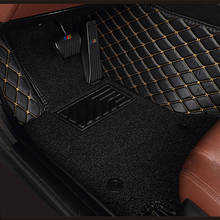 custom Double layer car floor mats for hyundai tucson getz santa fe elantra sonata solaris kona All Models car mats 5 seat 2024 - buy cheap