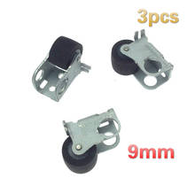 3pcs 9mm with iron frame wheel belt pulley rubber audio pressure recorder cassette deck pinch roller tape recorder Stereo player 2024 - buy cheap