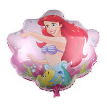 1pcs/lot Mermaid Theme Princess Shell Shape Large Balloon Cartoon Wedding Birthday Party Decoration Supplies Baby Shower Balloon 2024 - buy cheap
