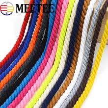 100% Cotton 5Meters 3 Shares Twisted Cords 8mm DIY Craft Decoration Rope For Bag Belt Sewing Accessories Crafts KY338 2024 - buy cheap