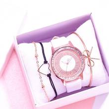 4PCS Watches Set Luxury Bracelet Women's Wrist Watch Fashion Ladies Dress Quartz Clock Female Clock Zegarek Damski Reloj Mujer 2024 - buy cheap