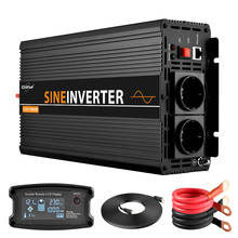 DC 12V to AC 220V 1000w peak 2000w pure sine wave power inverter with LCD remote controller 2024 - buy cheap