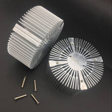 Dissipador de calor de alumínio redondo, para led de alta potência 20w 30w 50w 100w, 1 peça 90*40mm