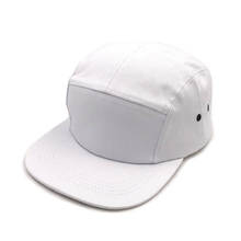 Boné de algodão tipo beisebol, chapéu de hip hop com 5 painéis em branco, de algodão, snapback, chapéu casquette para homens e mulheres 2024 - compre barato