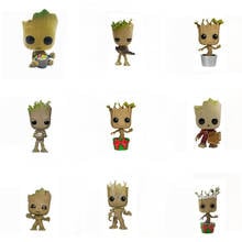 FUNKO-figuras de acción de los Guardianes de la galaxia de Marvel, groots de Los Vengadores 3, juguetes para niños 2024 - compra barato