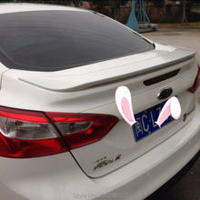 For Ford Focus Sedan 4Doors 2012- 2017  ABS Plastic Unpainted Color Rear Roof Spoiler Wing Trunk Lip Boot Cover Car Styling 2024 - buy cheap