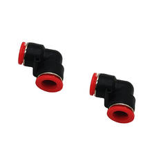 Red L Shape Air Pneumatic Pipe Connect 4mm-12mm L Shape Plastic Fittings Pneumatic Fittings Quick Couplings Plastic Connectors 2024 - buy cheap