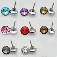 20 peças pregos de estofados em cristal diamante unhas acessórios para decoração de parede parafusos diâmetro 25mm 2024 - compre barato