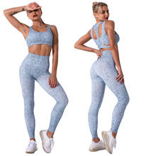 Workout Sets for Women 2 Piece High Waisted Seamless Leggings with Padded Stretchy Sports Bra Sets Yoga Outfit Gym Clothes 2024 - buy cheap