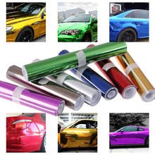 Adesivo automotivo brilhante para automóveis, adesivo em vinil cromado brilhante, 1 peça 2024 - compre barato