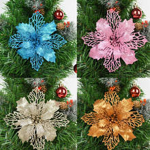 Украшение для рождественской елки, 9-16 см, 5 шт., искусственные головки цветов 2024 - купить недорого